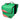 Haberland Doppeltasche Kim M grün-rot punkte Klett Befestigung 18 Liter