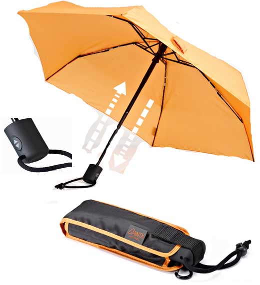 Euroschirm automatic Bag-Center Dainty Trekking outdoor Tasche orange – Regenschirm