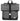 Haberland KLICKfix Einzeltasche Melan I schwarz-weisse Punkte 20 L Fahrradtasche für Gepäckträger