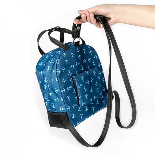 haberland lenkertasche rucksack Haberland Rucksack-Lenkertasche Bella blau-weiß Fahrrad-Rucksäcke – Bag-Center